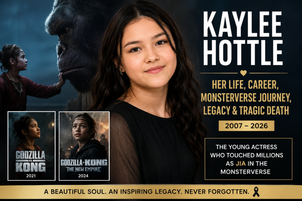 Kaylee Hottle, the actress who portrayed Jia in the MonsterVerse, remembered for her career, legacy, and lasting impact on Hollywood.