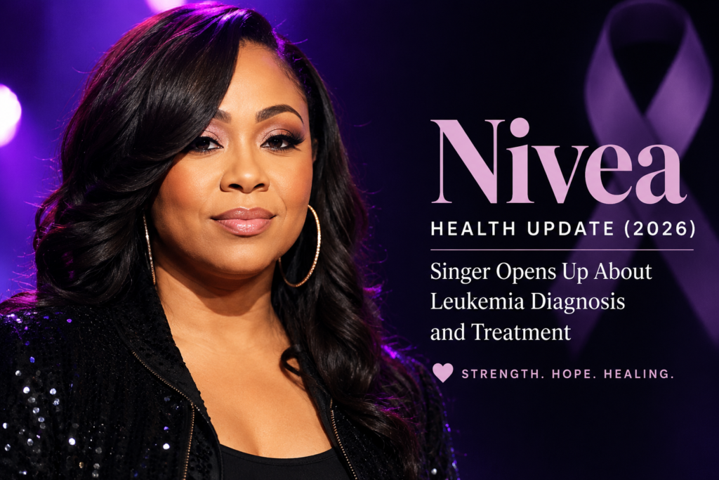 R&B singer Nivea during a stage performance following her 2026 health update about her leukemia diagnosis.