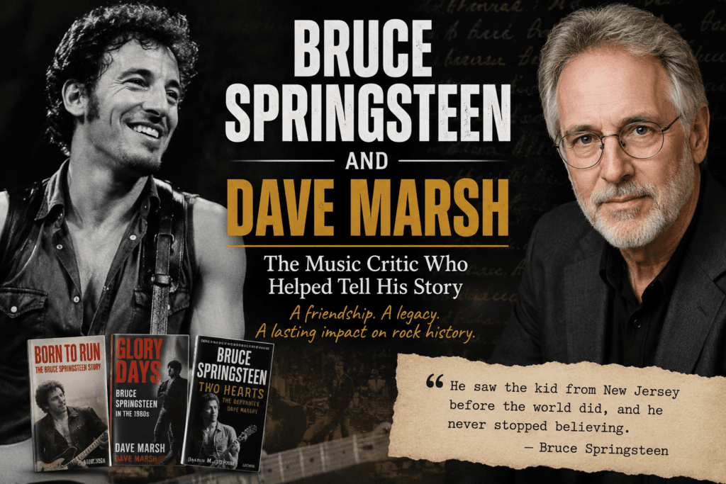 Bruce Springsteen and Dave Marsh featured together in a tribute to their decades-long connection and rock music legacy