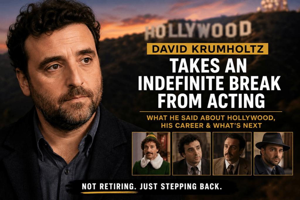 David Krumholtz takes an indefinite break from acting and discusses his future in Hollywood