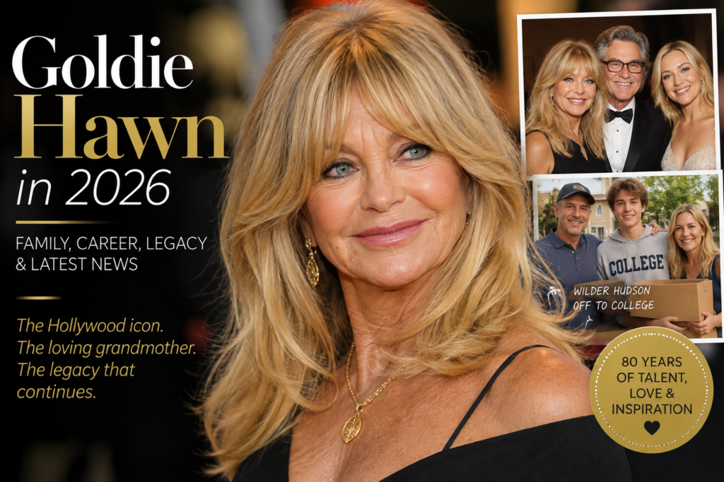 Goldie Hawn in 2026 featuring her Hollywood career, family and legacy