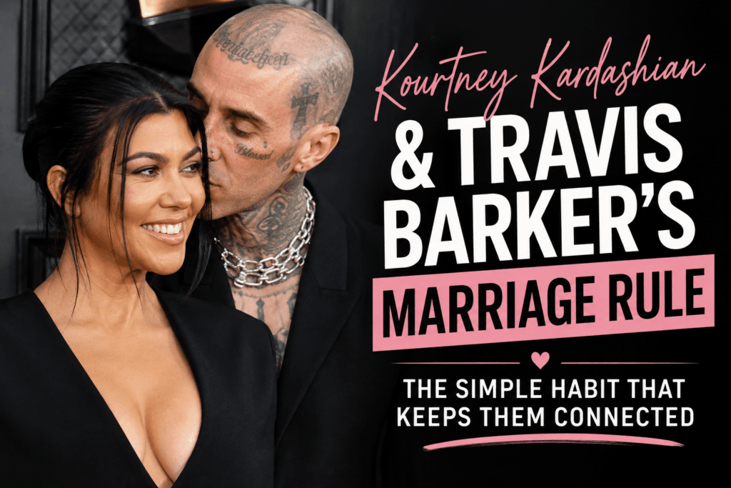 Kourtney Kardashian and Travis Barker discussing their marriage rule