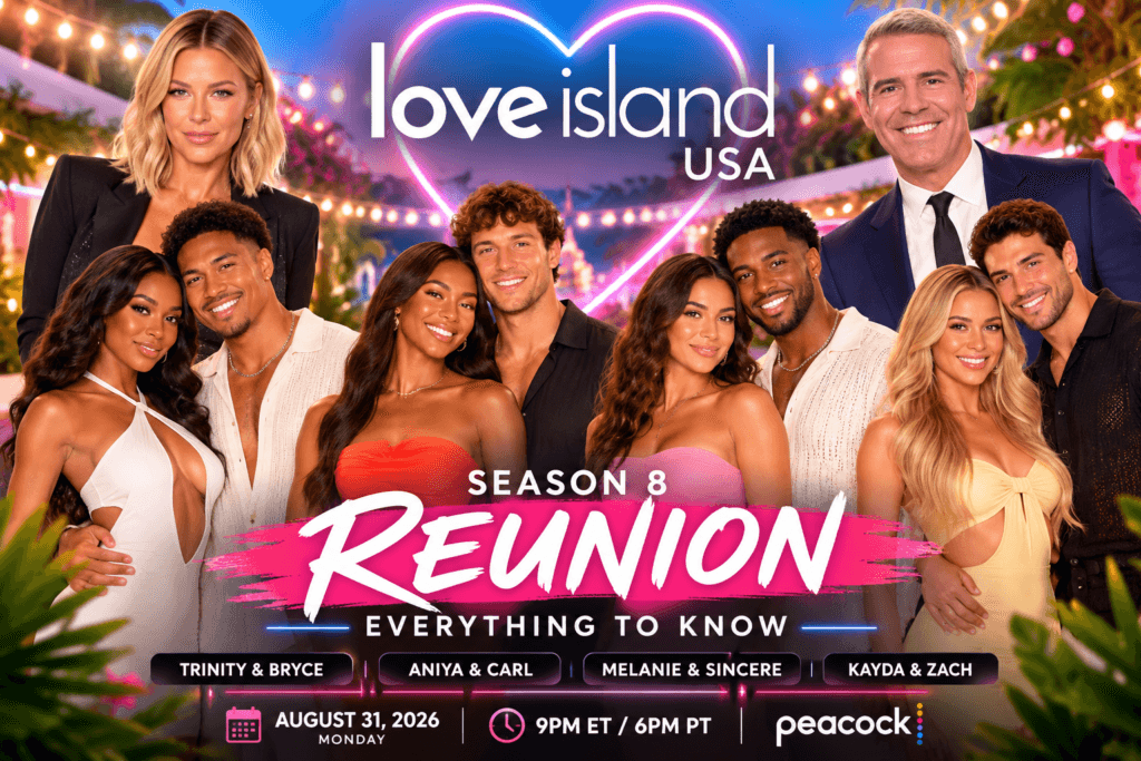 Love Island USA Season 8 reunion cast and hosts