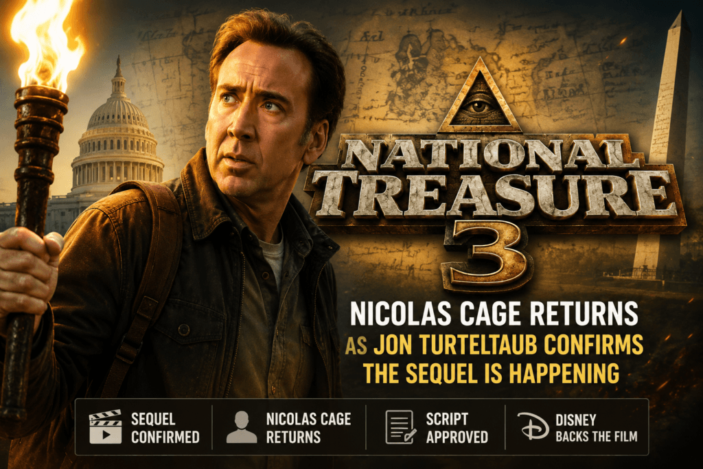 Nicolas Cage returns as Ben Gates in National Treasure 3 sequel