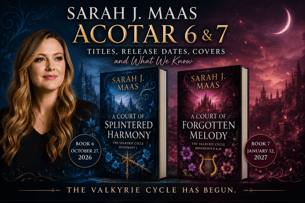 Sarah J. Maas ACOTAR 6 and 7 titles, release dates and covers