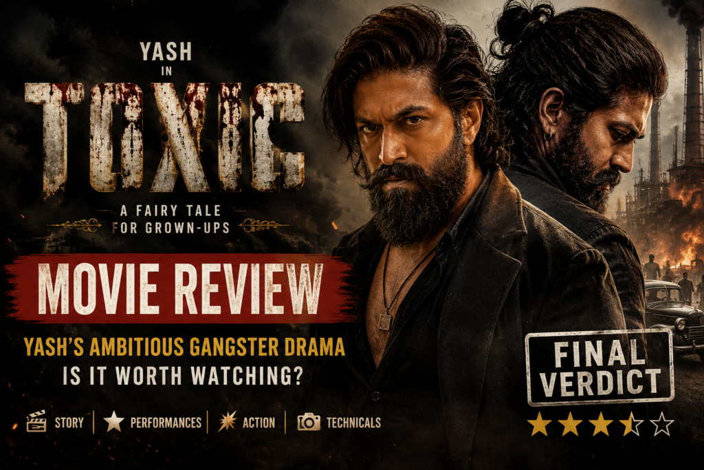 Toxic movie review featuring Yash in the 2026 gangster drama