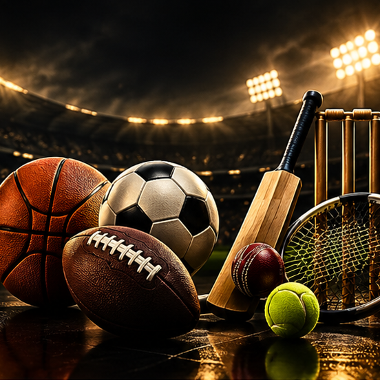 CLIMAX Magazine Sports category featuring cricket football basketball and tennis