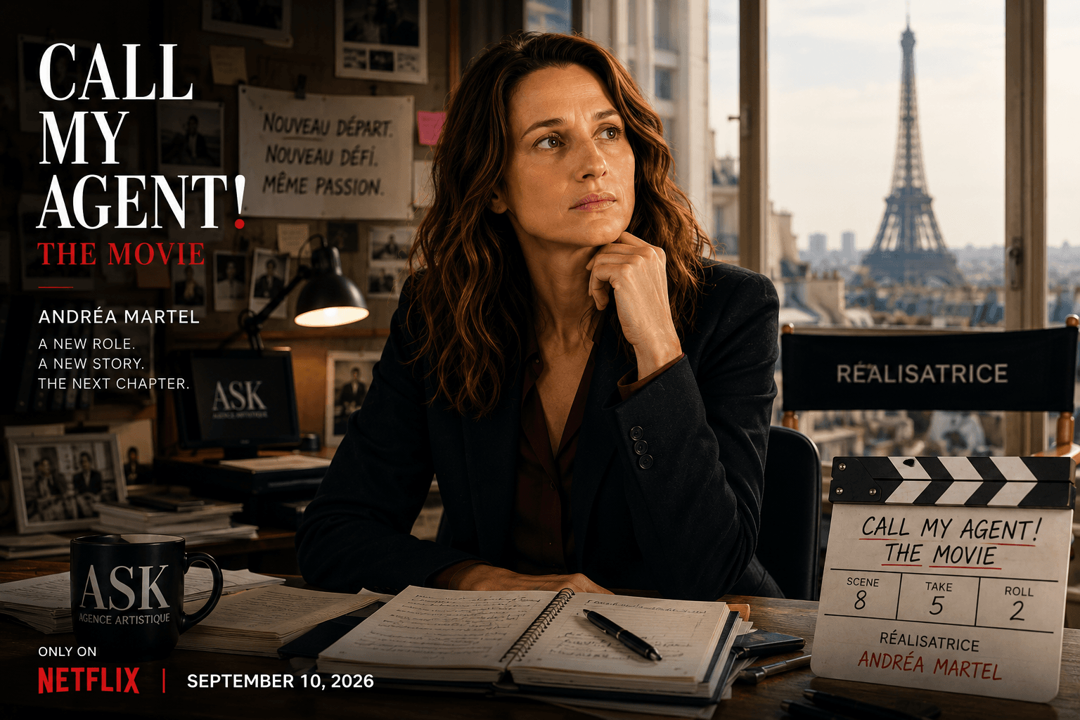Call My Agent! The Movie featuring Andréa Martel as a filmmaker