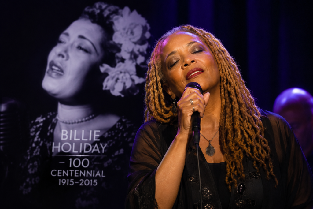 Cassandra Wilson performing a tribute to Billie Holiday