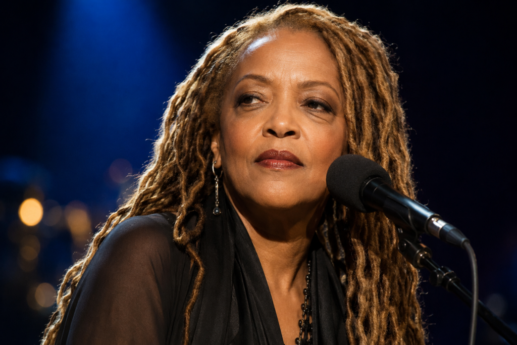 Cassandra Wilson performing as a Grammy-winning jazz singer