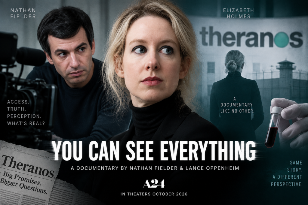 Elizabeth Holmes in You Can See Everything documentary featuring Nathan Fielder